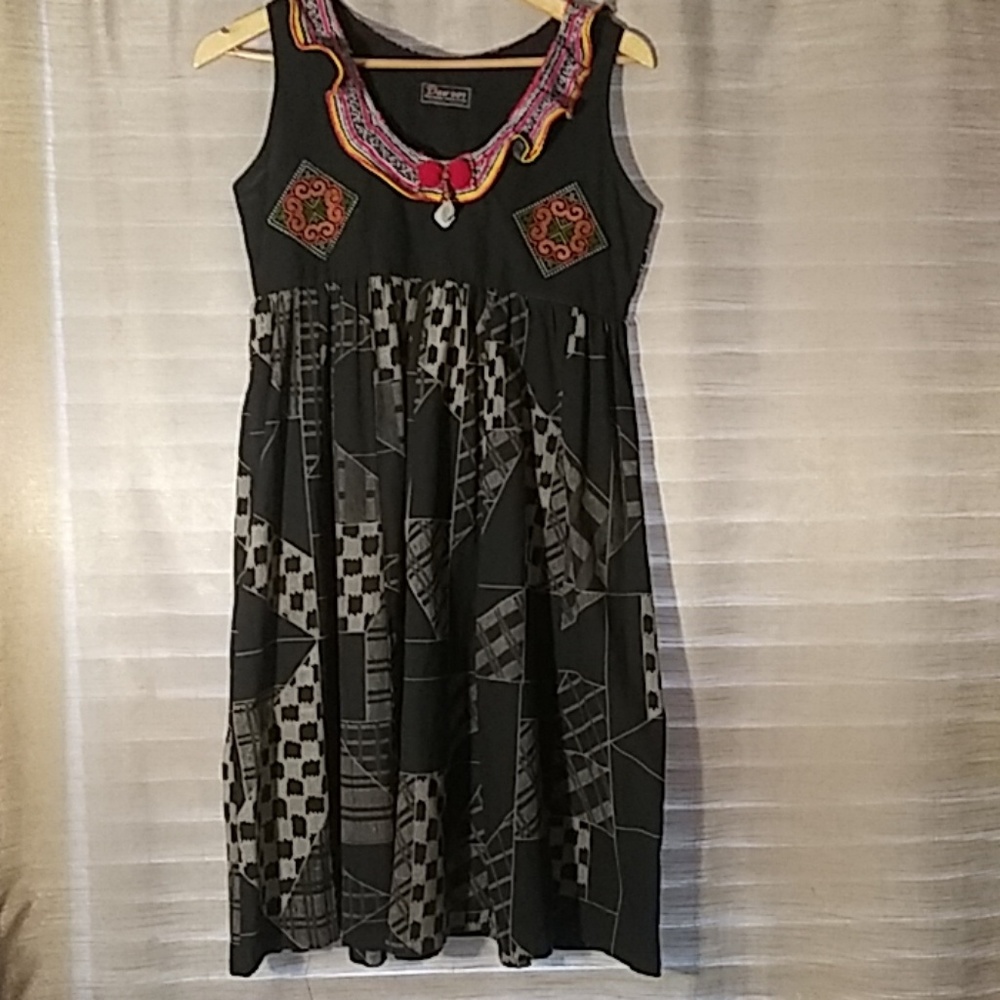 Unique embroidered dress